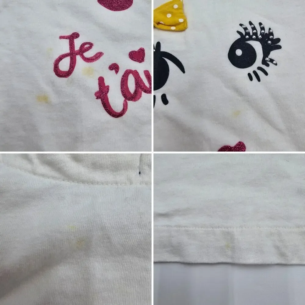 5 Piece Gap Girl's 4/5 Yellow French Tops/Sweater/Dress Lot